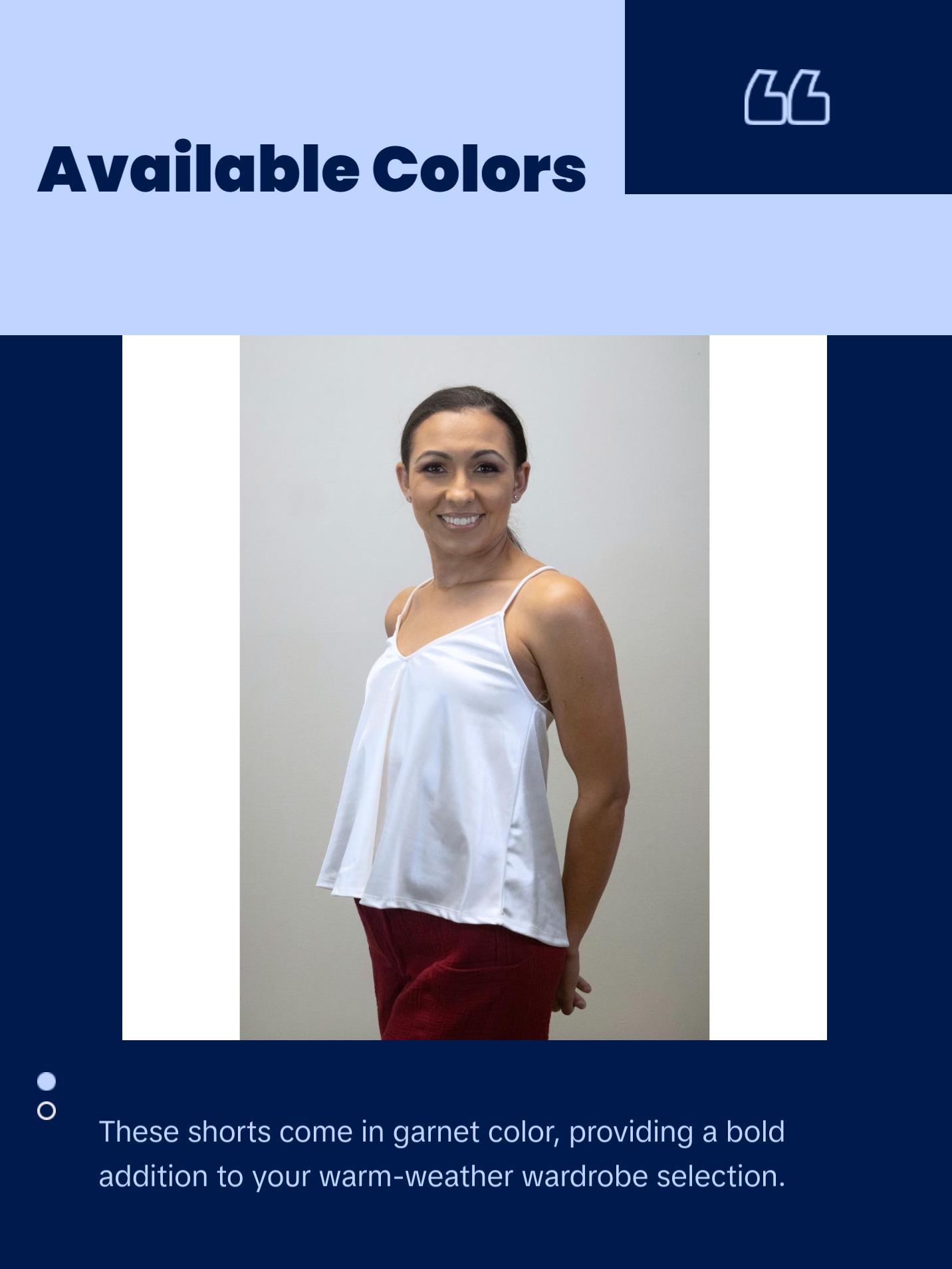 Lana Cotton Drawstring Shorts (Garnet)