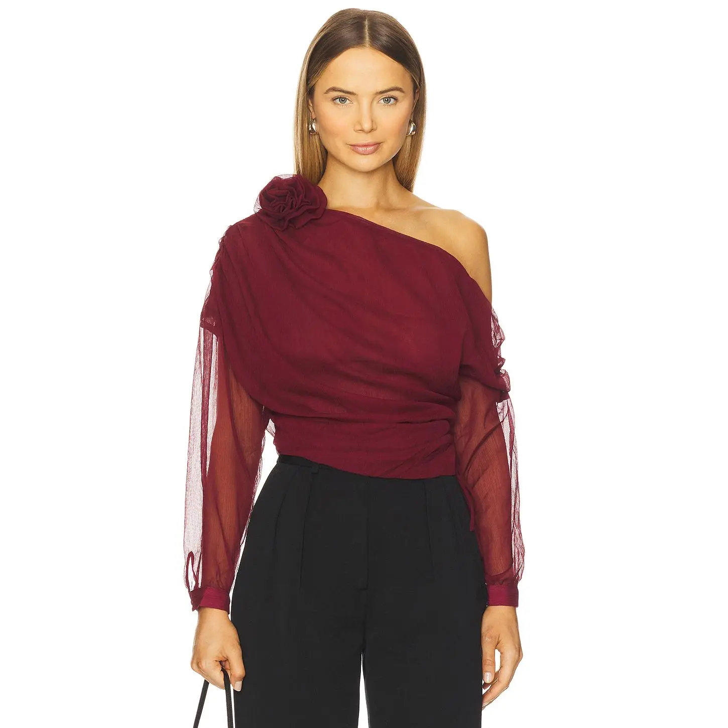 Lovers and Friends Asha Top in Burgundy