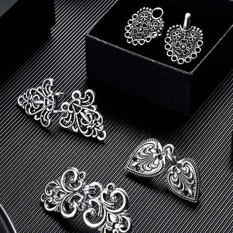 Sweater Shawl Clip, 4pcs/set Retro Cardigan Collar Clip, Dress Shirt Brooch Clip for Women & Girls