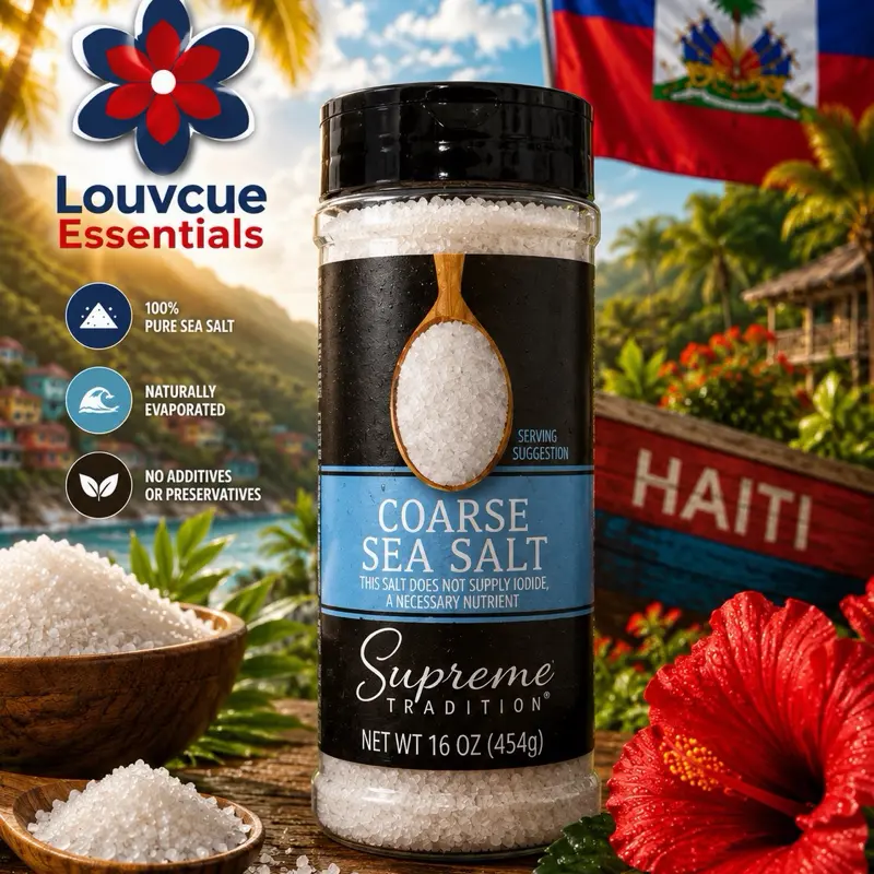 Coarse Sea Salt – Supreme Tradition All Natural Sea Salt, 16 oz