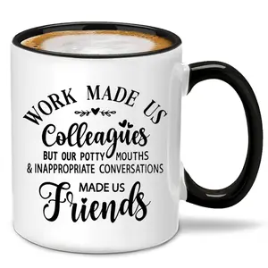 Funny Coworker Mug, Best Friend Gift, Humorous Office Gag Gift, Perfect for Colleagues, Unique Present Idea, Ceramic Coffee Cup, Ceramic Mugs
