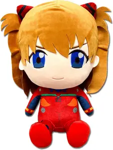 EVANGELION NEW MOVIE - ASUKA PIUG SUIT SITTING PLUSH 12"H