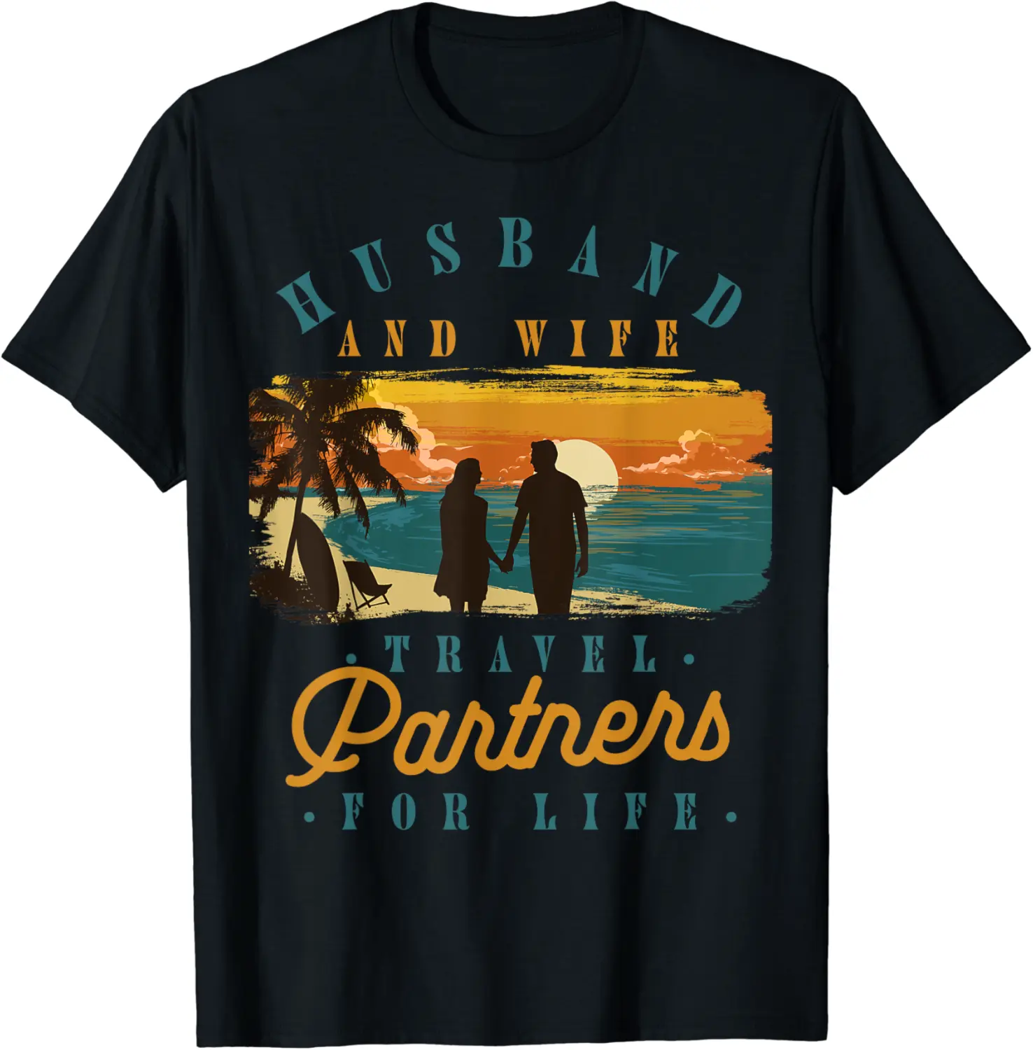 Couple Vacation Matching Travel Trip Traveler Husband Wife T-Shirt - Keylamartine Shop 92B0CBCB5NPM