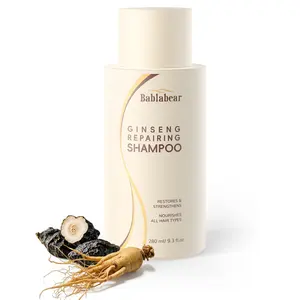 Bablabear Ginseng Repair Shampoo - Prevents hair loss and promotes growth, repairs damaged hair, strengthens roots, nourishes scalp to reduce hair shedding.