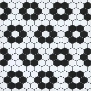 Black Biscotto Peel & Stick Floor Tiles, FP3931
