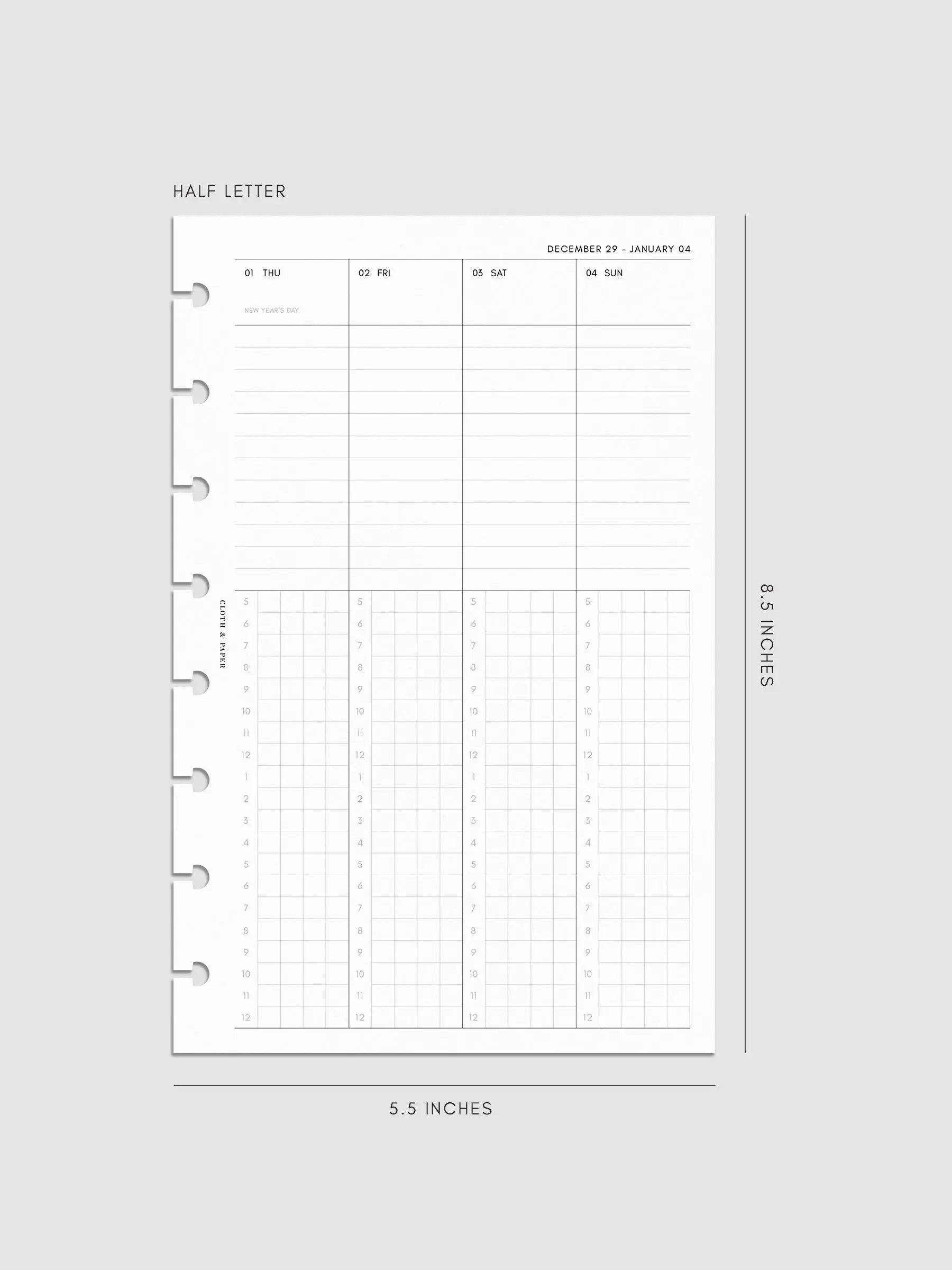 Half Letter 8-Disc Punch