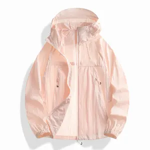 Side Mesh Vent UV Block Drawstring Hood Skin Jacket️7 Soft Pastel Neutral Full Color Palette