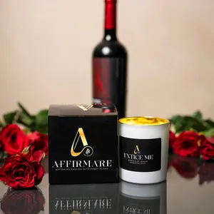 Entice Me | A calming blend of Zesty Orange and Lemon Peel, creating a cheerful & uplifting atmosphere | Soy Wax Candle | Set The Mood