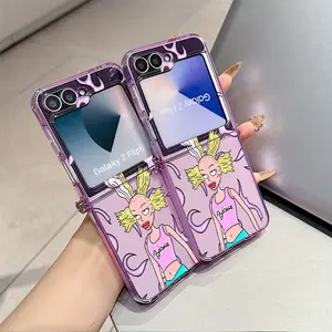 New Funnys Fashions Cool R-Rugrats phone case suitable for Samsung Galaxy Zflip 7 Zflip p5 Zflip 6 Z Flip 7 Flip 5 Flip 6 anti drop Shockproof transparent soft back cover
