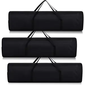 3 Pack 43.31 Inches Replacement Bag  Folding Camping Chair Large Folding Beach Chair Carry Oxd Fabric Bag with Handles  Travel Tent Storage Outdoor Carrying Sports Gear Black