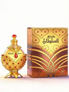 KHADLAJ PERFUMES Hareem Al Sultan Gold Concentrated Perfume Oil for Unisex, 1.18 Ounce | for Unisex, 1.18, Ounce