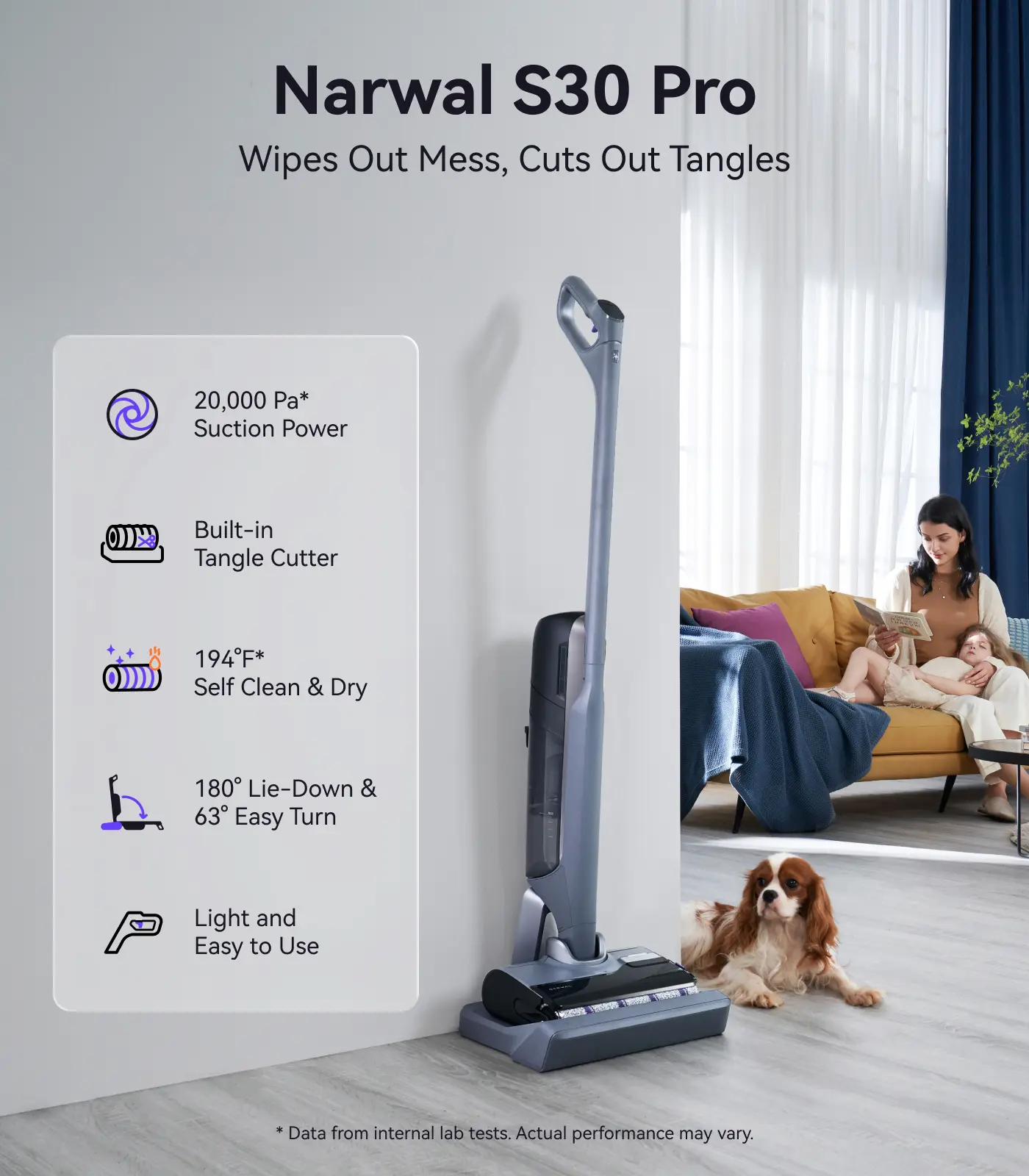 Narwal S20 Pro/S30 Pro Cordless Lightweight Handheld Vacuum 