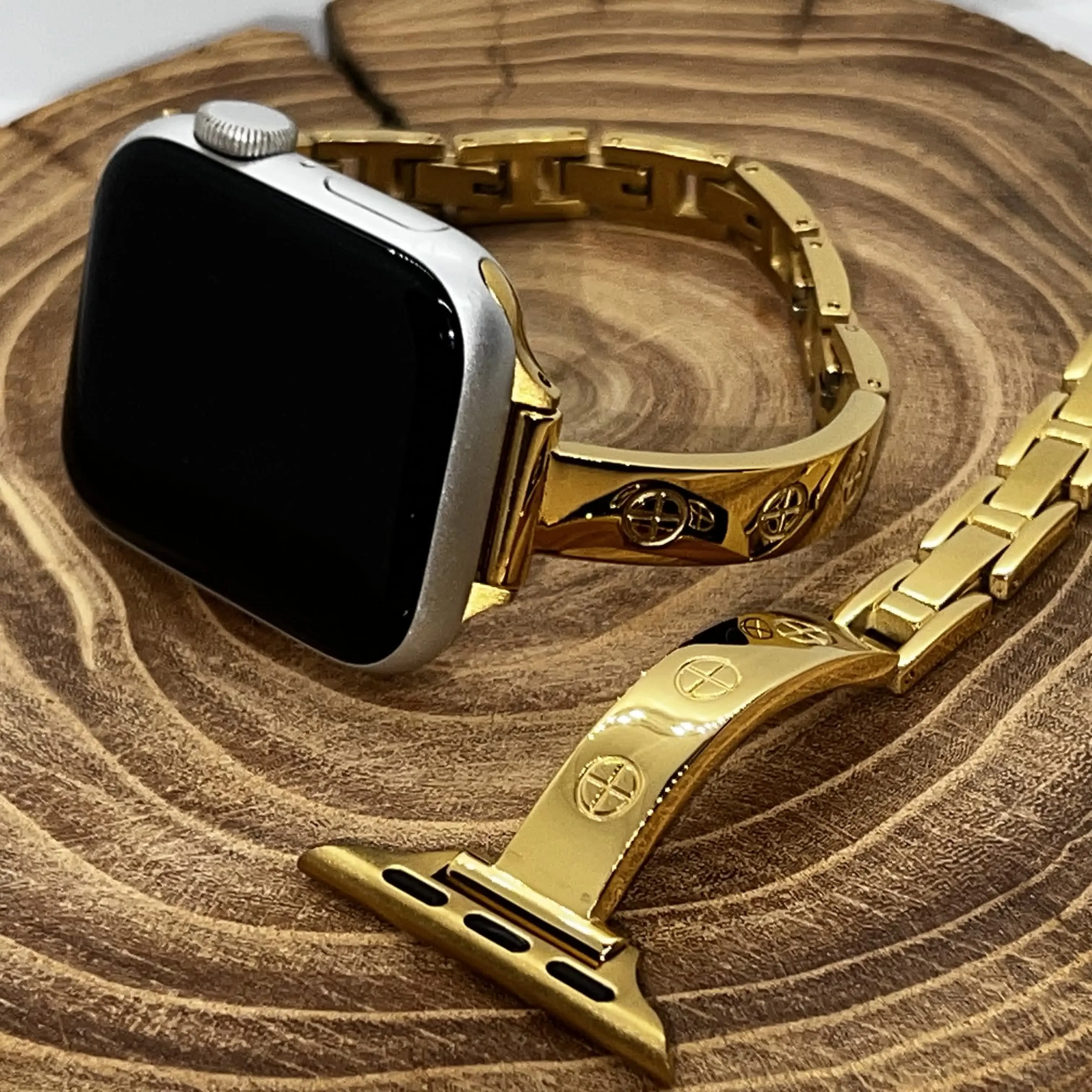 Luxury Self-Winding Ladies'  Accessory | Gold Roman Numeral Dial & Chainlink Band Amazing Deal Like Target Couping This Week Sleek fit 38-49mm smart watch strap wearable replacement chic wristband metal fashionable custom magnetic