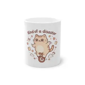 Funny Cat Mug, Cute Cat Coffee Mug, Kawaii Cat Mug, Cat Lover Gift, Adorable Kitty Cup, Funny Gift Idea, Pet Lover Mug