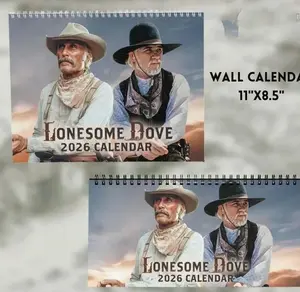 Best Line Of Woodrow and Gus Quotes 2026 Wall Calendar, Lonesome Dove Movie Desktop Calendar, Funny Western Movie Calendar, Cowboy Movie Merch, Wall Decor, Home Decoration, Christmas Holiday Gift