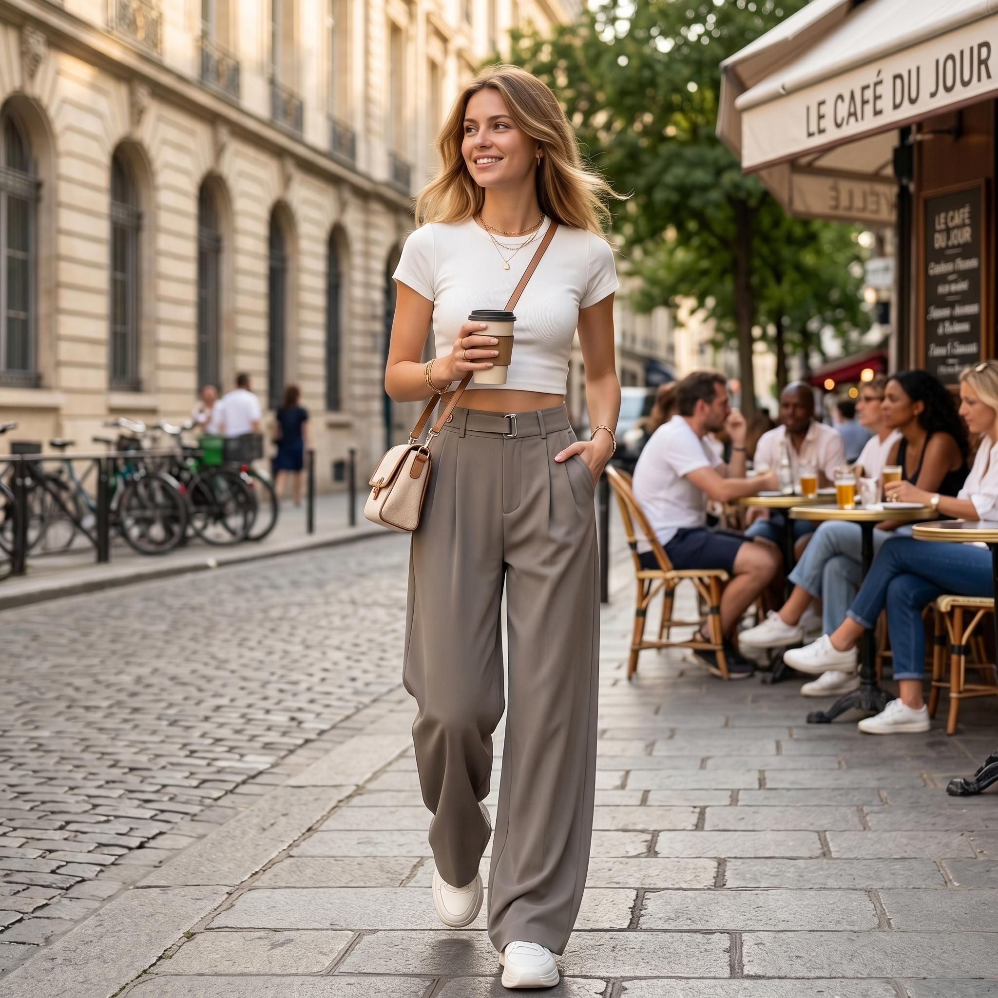 CQQNBV High Waisted Wide Leg Dress Pants for Women, Flowy Business Casual Work Trousers, Loose Straight Leg Office Pants with Pockets, Comfy Everyday Travel Outfit CQQNBV High Waisted Wide Leg Dress Pants for Women, Flowy Business Casual Work Trousers, Loose Straight Leg Office Pants with Pockets, Comfy Everyday Travel Outfit