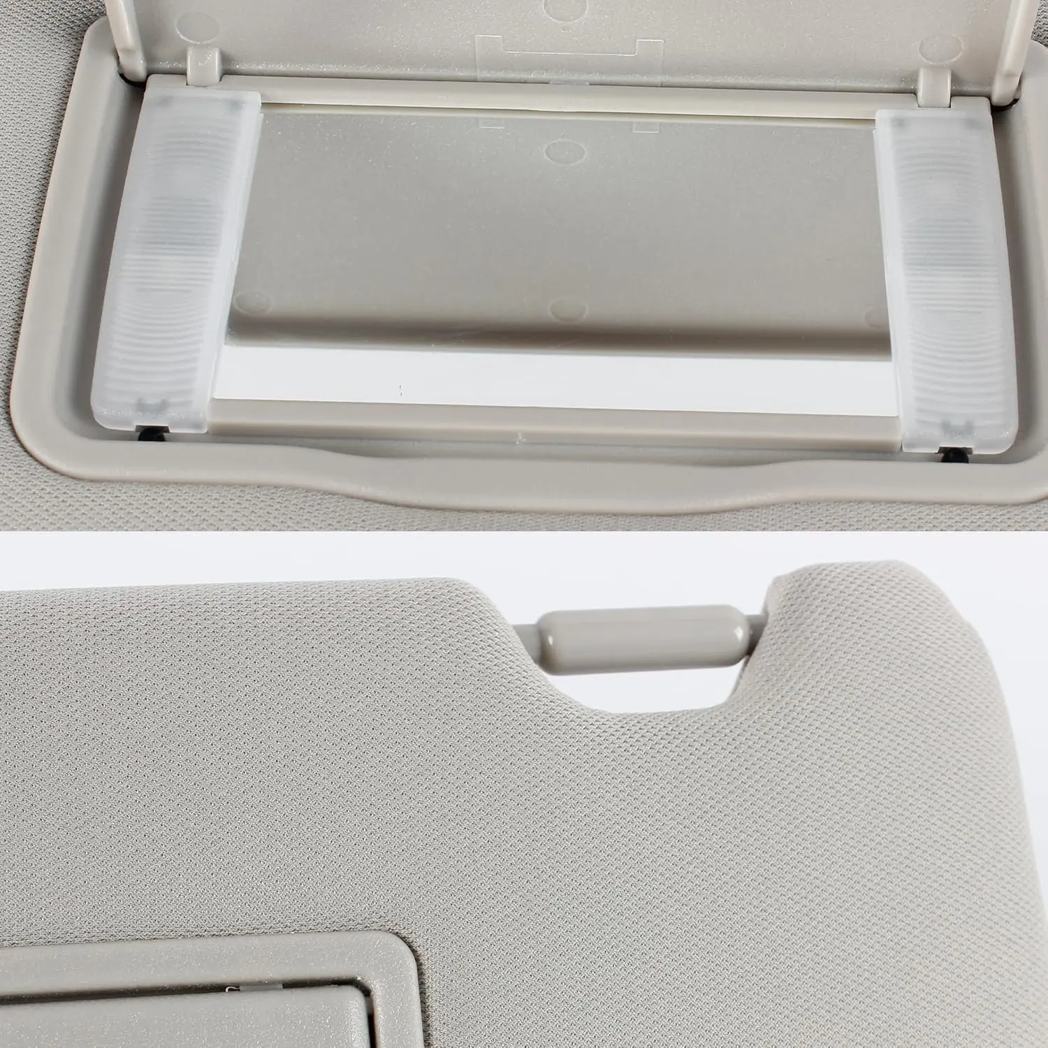 Sun Visor with Lights&Mirror LH Driver Side-Platinum Gray Interior