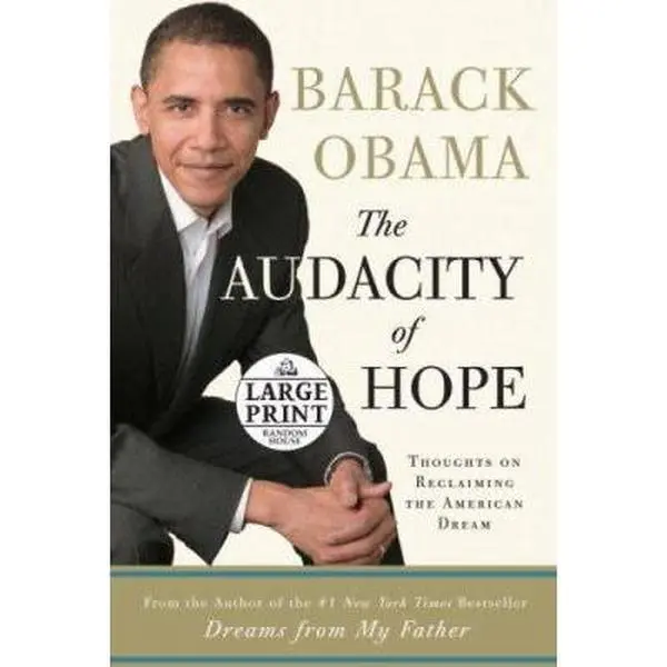 USED Book - The Audacity of Hope: Thoughts on Reclaiming the American Dream (Random House Large Print) by Barack Obama (Hardcover) - english