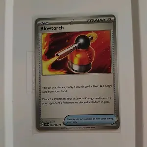 Pokemon Trainer Item Blowtorch Phantasmal Flames 2025 Uncommon #086 Card Game Tool Special Energy Card