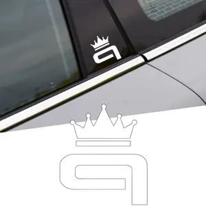 4PCS/SET  Car Sticker Quattro Crown Car Logo Badge Suitable for Audi A3 A4 A5 A6 A7 Q3 Q5 Q7 Accessories