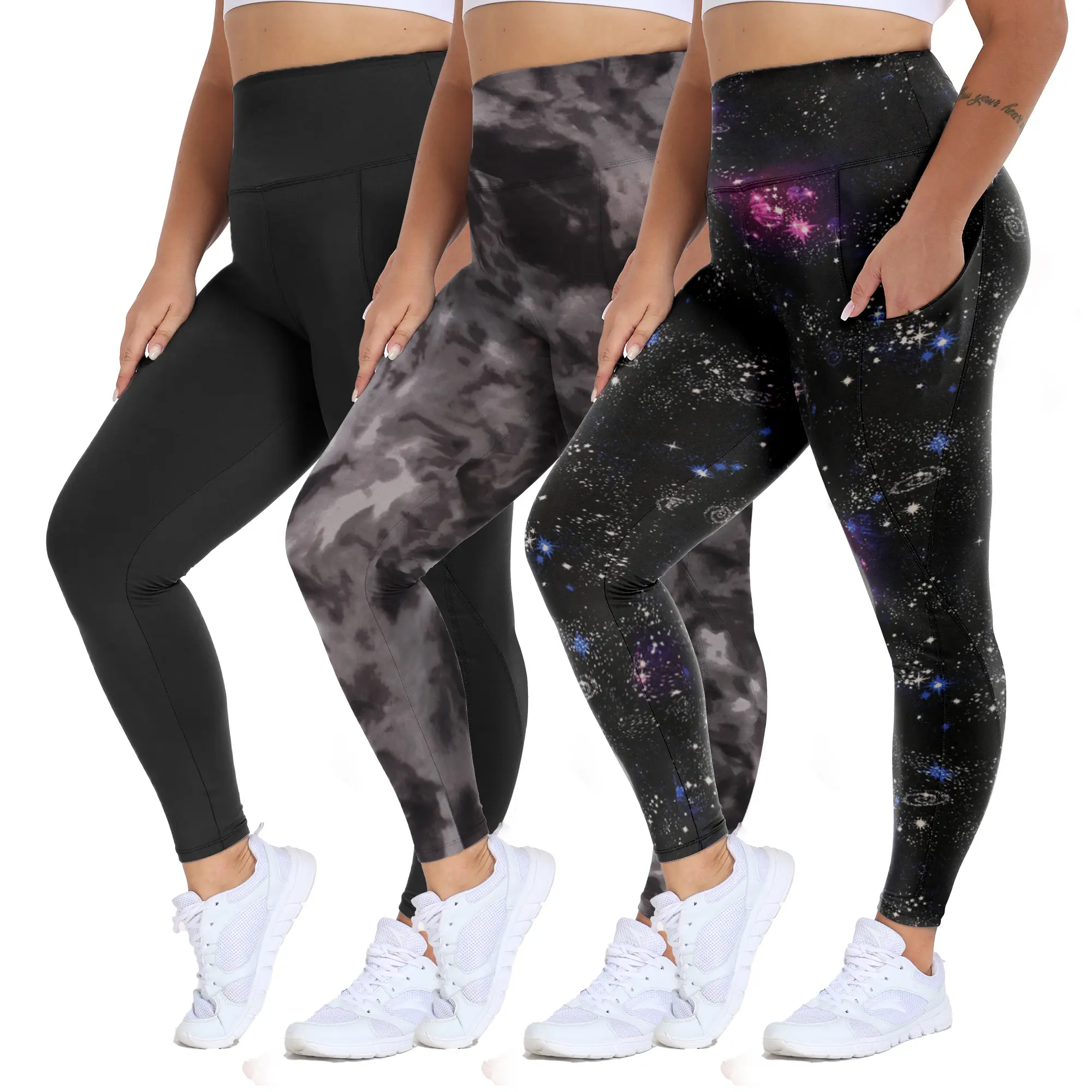 Black/ Black Tye/ Galaxy (2 Pockets)