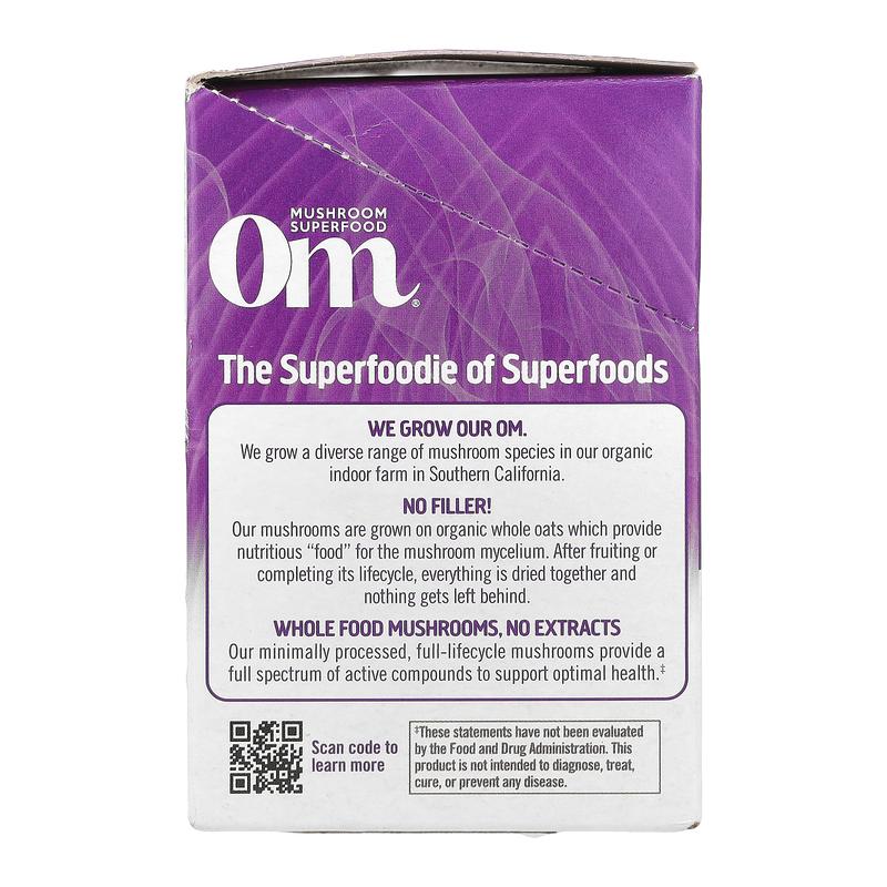 Om Mushrooms Superfood Mushroom Blend, Hot Chocolate , 10 Packets, 0.28 oz (8 g) Each