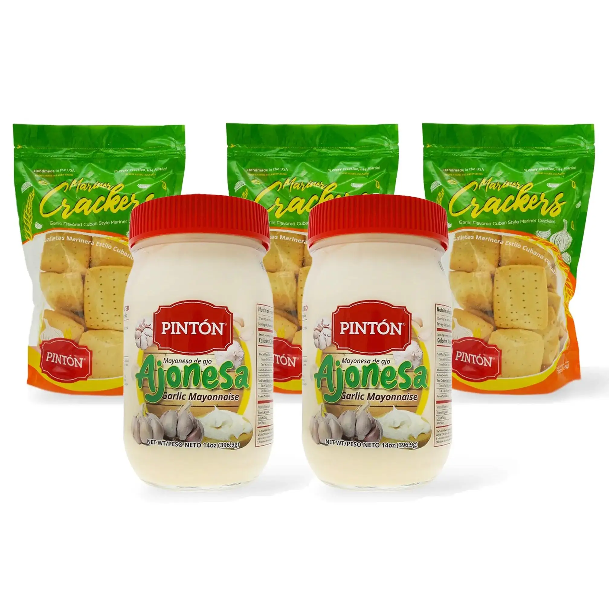 Pintón Ajonesa & Garlic Crackers Combo (ahorre más)