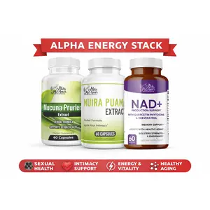 Alpha Energy Stack | Mucuna Pruriens Extract, Muira Puama Extract, NAD+ | Drive, Vitality & Performance Support