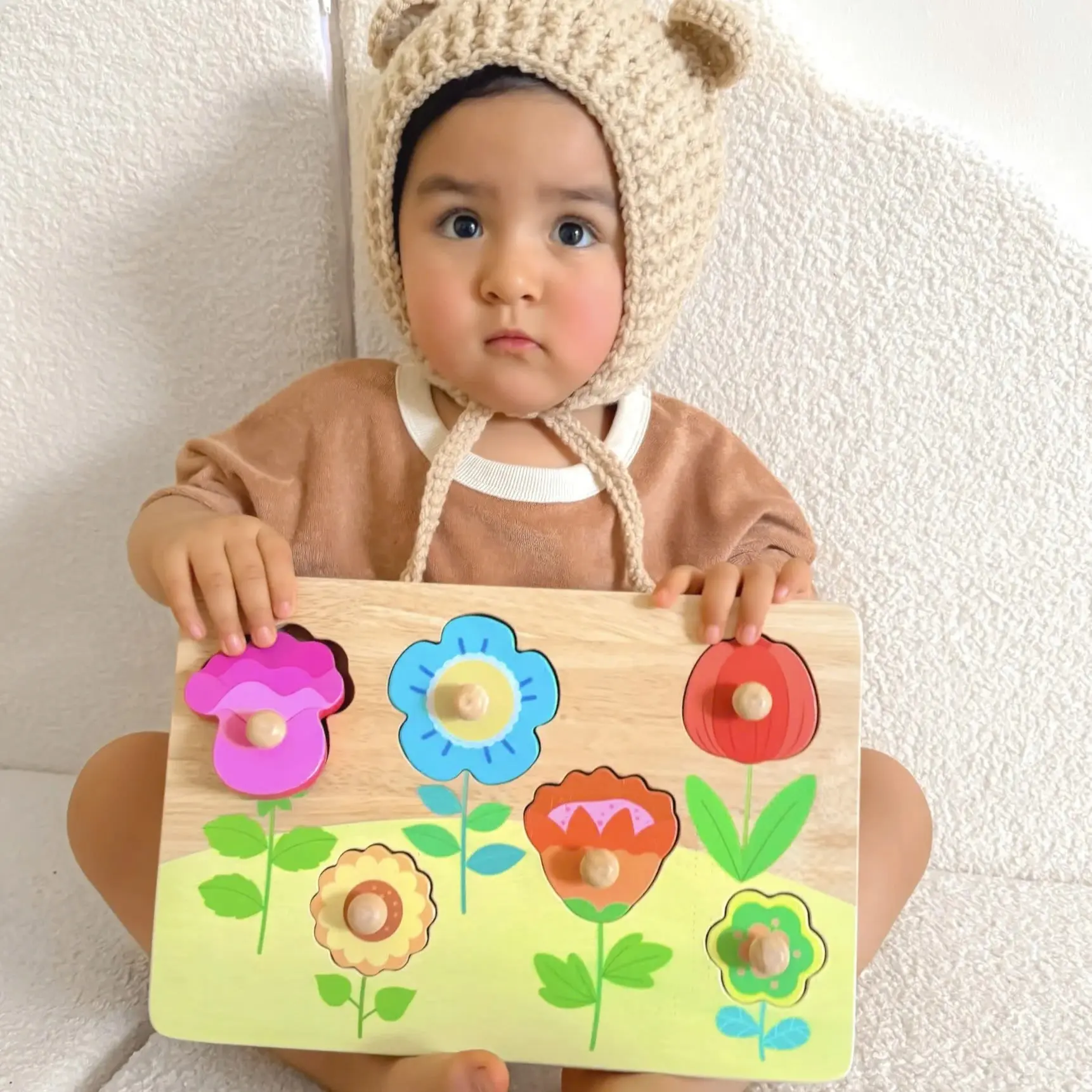 Colourful Flower Garden Puzzle and Book Set