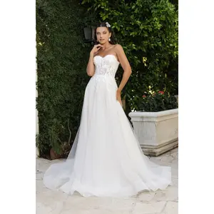 Wedding Dress Detachable Long Sleeves Gown By Royal Queen RQ8168