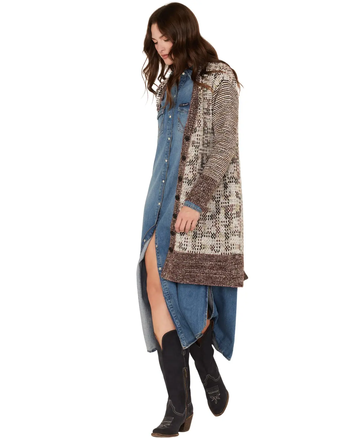 Cleo + Wolf Women's Women'S Knit Midi Cardigan - Clfa22sw14