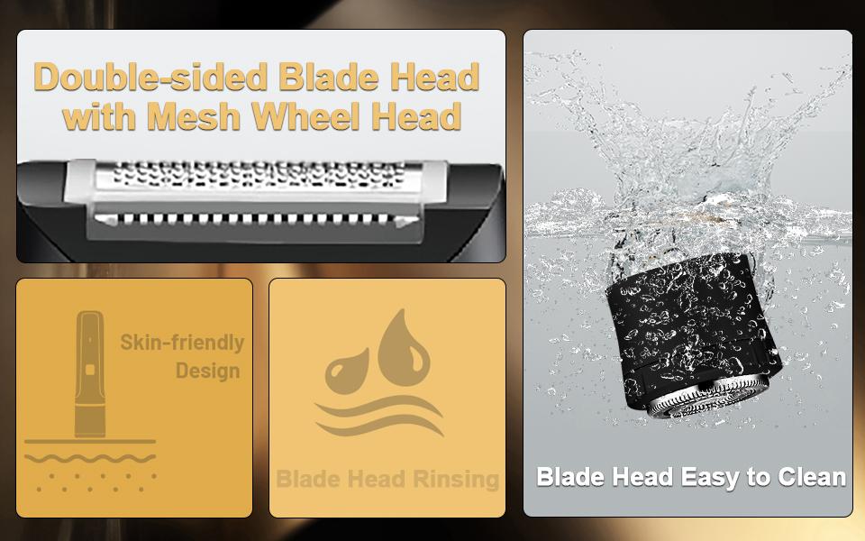 LQT 4-in-1 Grooming Kit with LCD Display, Electric Nose Hair Trimmer, Beard Shavers, Eyebrow & Hair Clipper, Rechargeable Multifunctional Body Hair Remover for Men & Women