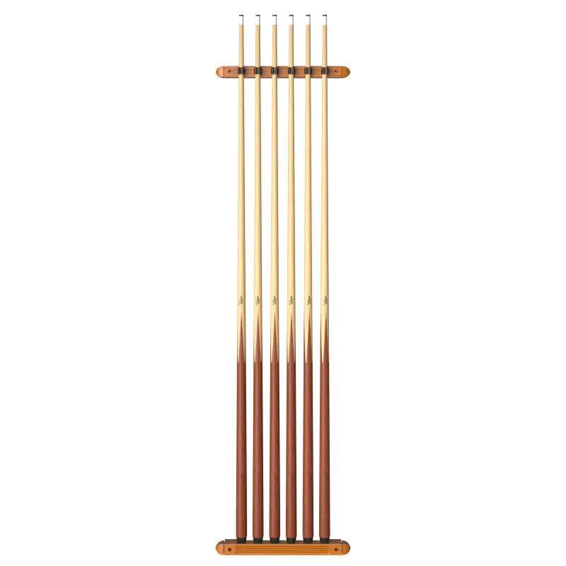 Fat Cat Oak 6 Cue 2-Piece Wall Cue Rack