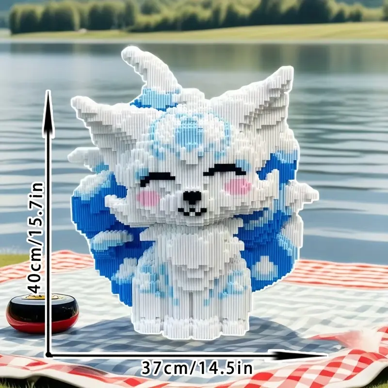12646pcs Nine-Tailed Fox 3D Puzzle Building Block Creative
