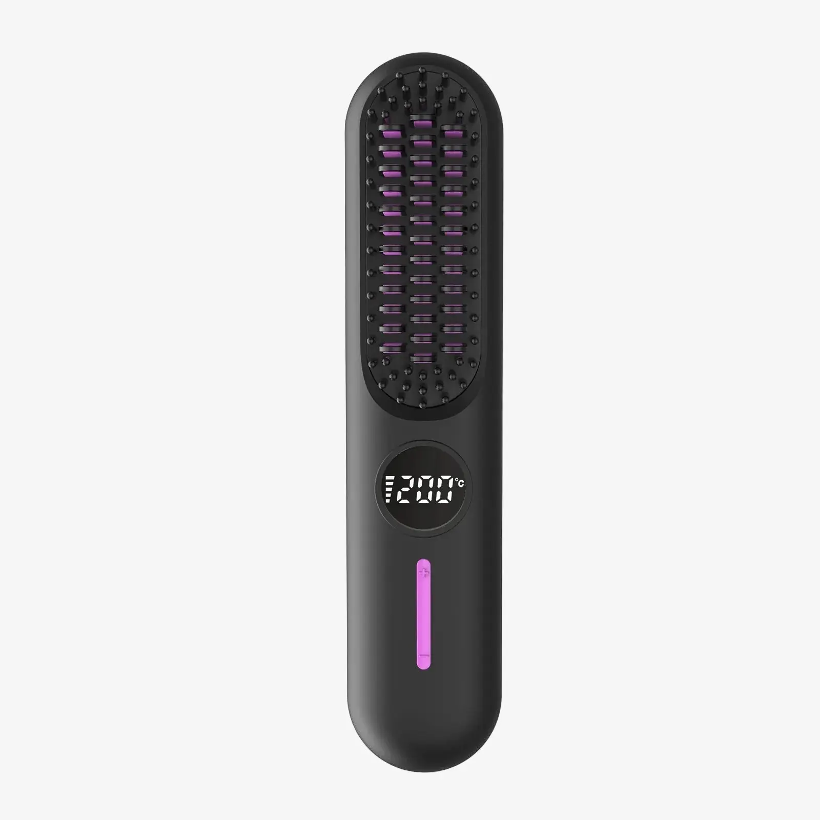 Rechargeable Waterproof Mini Portable Electric Hair Straightening Brush Comb