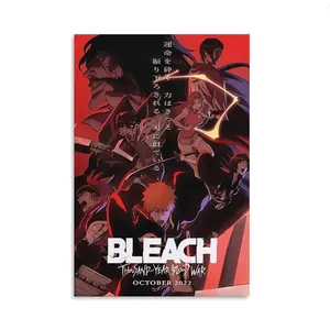 Bleach Thousand-Year Blood War Anime Cool Game Posters Poster Decorative Painting Canvas Wall Art Living Room Posters Bedroom Painting, Gift Ideas