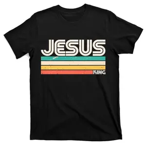 Vintage Jesus King T-Shirt Cotton Menswear