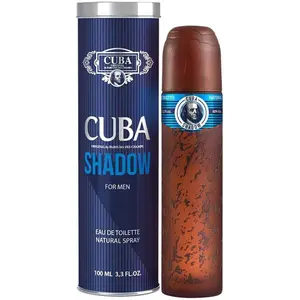 Cuba Shadow EDT Men's Cologne - 3.3 fl oz (3.4 oz Equivalent) Can Packaging, Clean Mint Peppermint Non-Toxic Packaged Fragrance, Spicy Fresh Citrus Scent, Woody Blend, Warm New Men's Fragrance, Clean Men's Fragrance, Mint Men's Fragrance