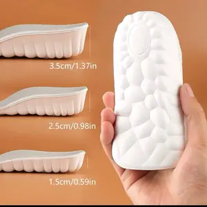 Popcorn Cloud Heighten Insole 1.5/2.5/3 Inner Half Pas 3.5cm 2.5cm 1.5cm Height Options Footwear Shoe Arch Bedroom Weight Black
