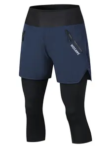 Spring and summer mountain bike pure sponge seat cushion downhill pants road bike casual loose quick-dry cycling 9-inch pants