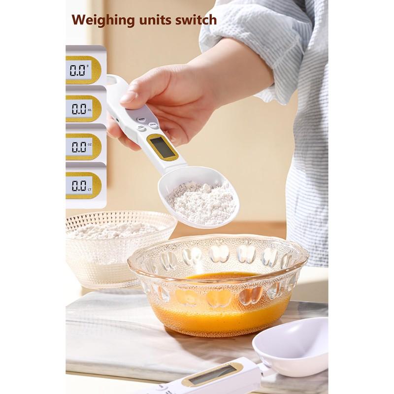 High Precision ABS Electronic Kitchen Scale Rechargeable Food Measuring Spoon with LCD Display for Accurate Weighing High Precision ABS Electronic Kitchen Scale Rechargeable Food Measuring Spoon with LCD Display for Accurate Weighing