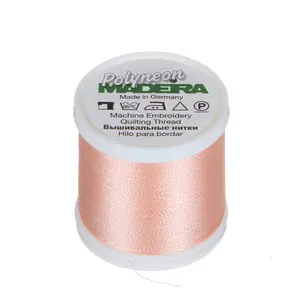 Madeira Polyneon Machine Embroidery Thread -- Ref. #1653 -- Light Coral Pink #40 -- 440 Yards Spool