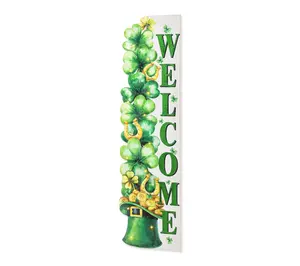Glitzhome 42"H St Patrick's Stacked Shamrock Porch Decor Glitzhome 42"H St Patrick's Stacked Shamrock Porch Decor