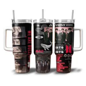 Arirang Tour 2026 V4 40oz Tumbler, Kpop Fan Travel Mug, Insulated Stainless Steel Cup, Concert Gift, Music Lover Drinkware