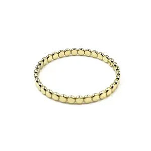 Resort Collection Gold Flat Pebble Ring - Waterproof!