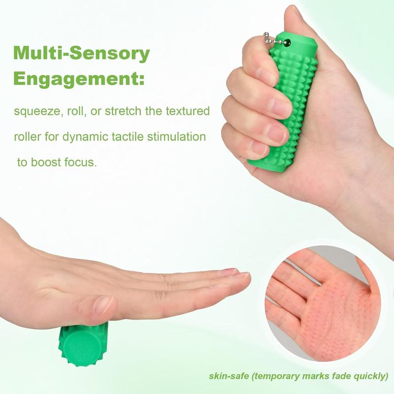 Little Ouchies Fidget, Portable Stim Tool, Pocket Mini Fidget Toy for Adults, Pain Stim Fidget, 3D Printed Venting Key Pendant, Spiky Grippie Stim Keychain for Anxiety Relief Positive, Novelty Gifts