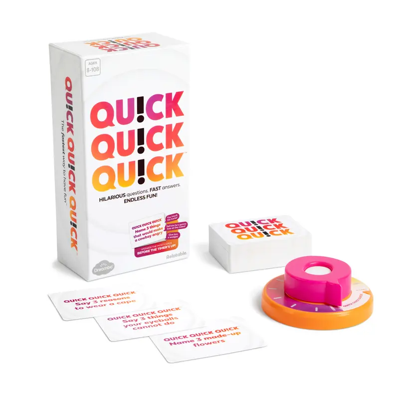Quick Quick Quick By Relatable, Unleash Your Inner Funny With The Ultimate Party Games For Friends And Family Game Night, Perfect Adult Games & Kids Games, The Fastest Way To Have Fun, Ages 8 To 108