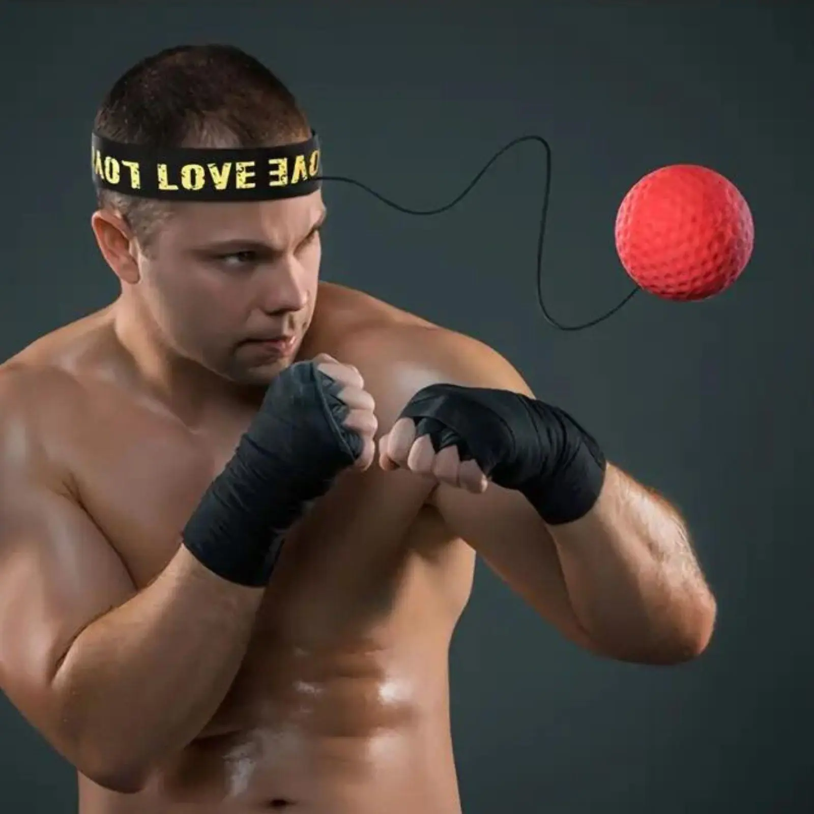 Boxing Reflex Ball with Adjustable Headband & Random Color Rope, 1 Count Improve Reaction Speed and Hand Eye Coordination Training Boxing Equipment fo