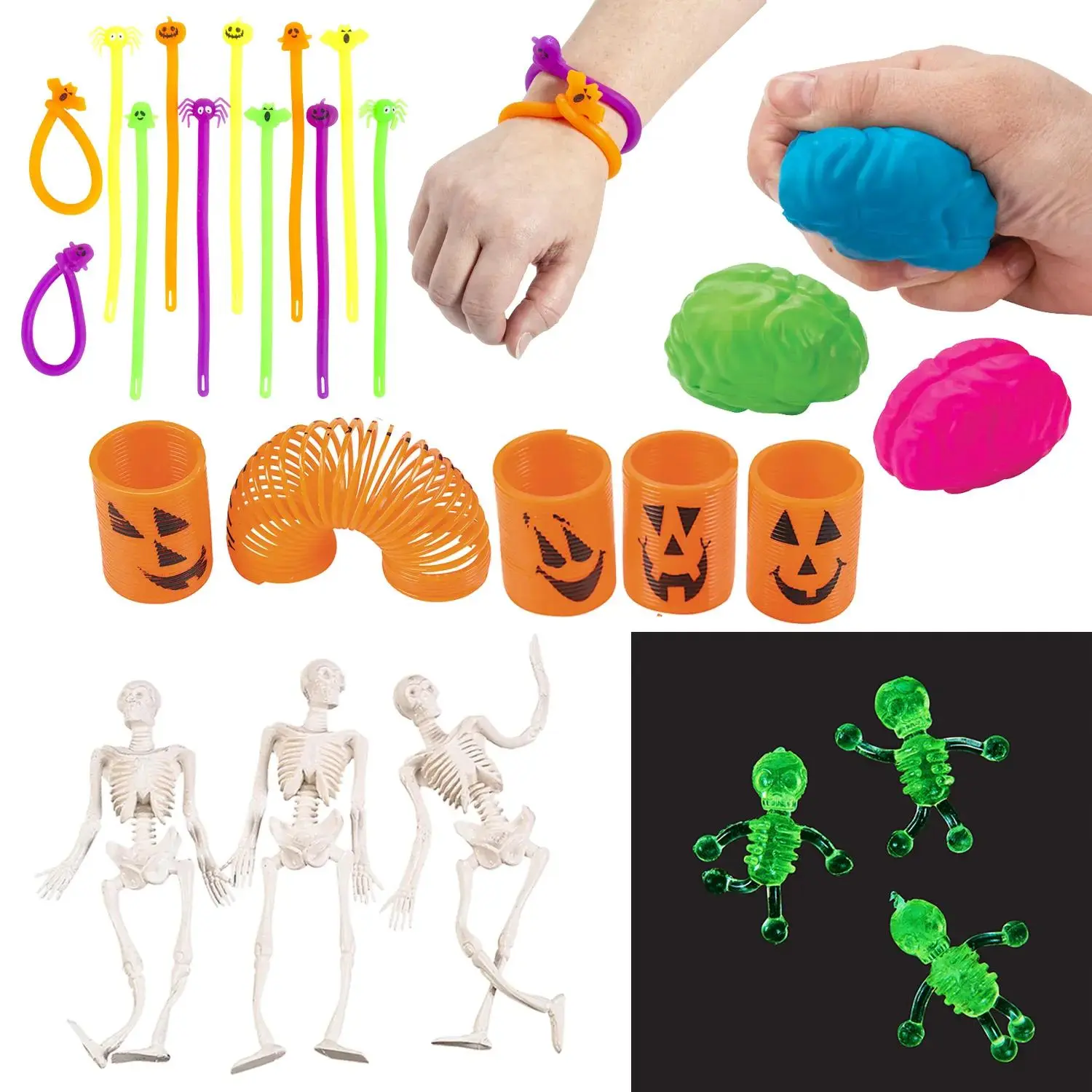 Halloween Sensory & Fidget Toys Assortment Kit - 96 Pc.
