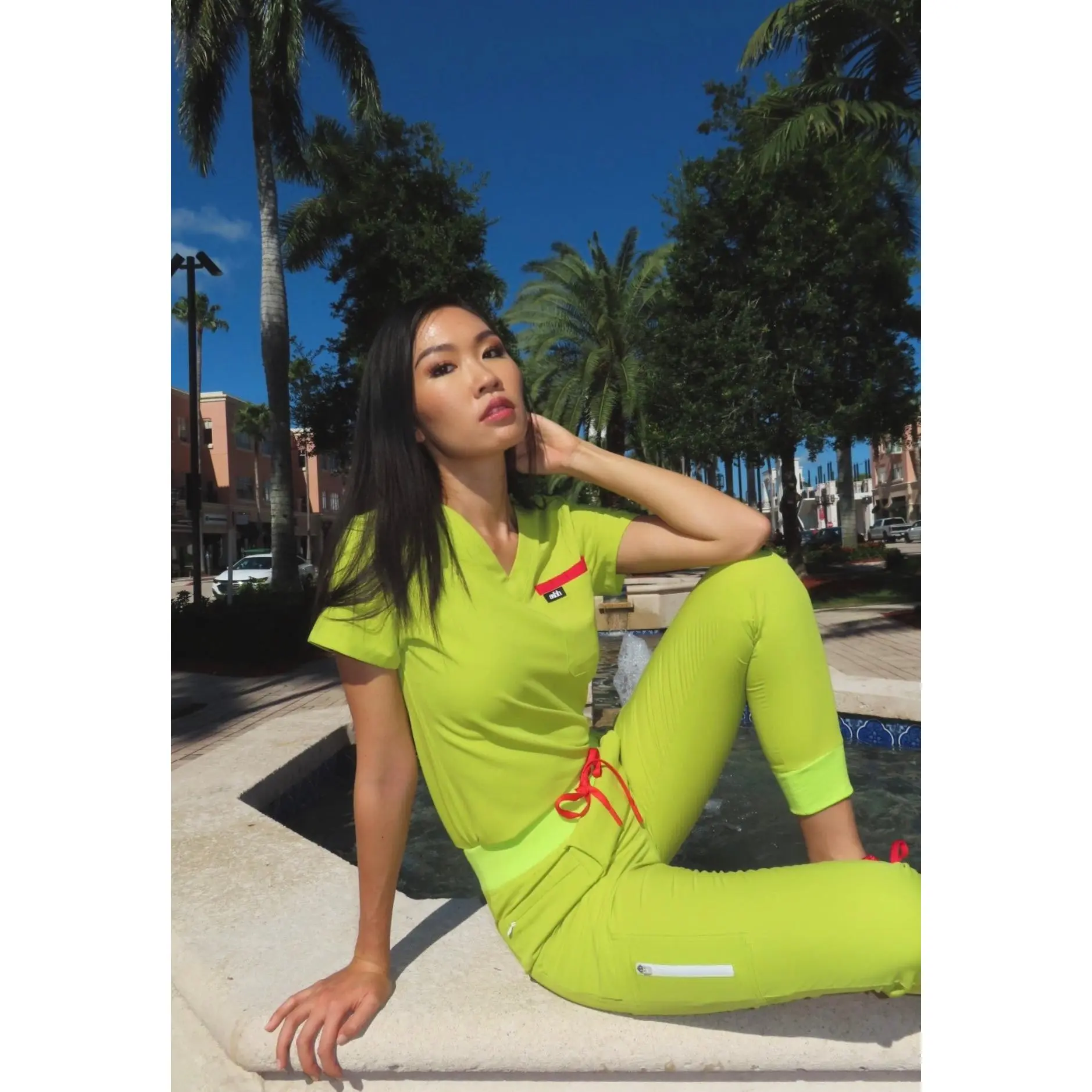 Strawberry Matcha™ Limited Edition V-Neck Scrub Top Strawberry Matcha™ Limited Edition V-Neck Scrub Top